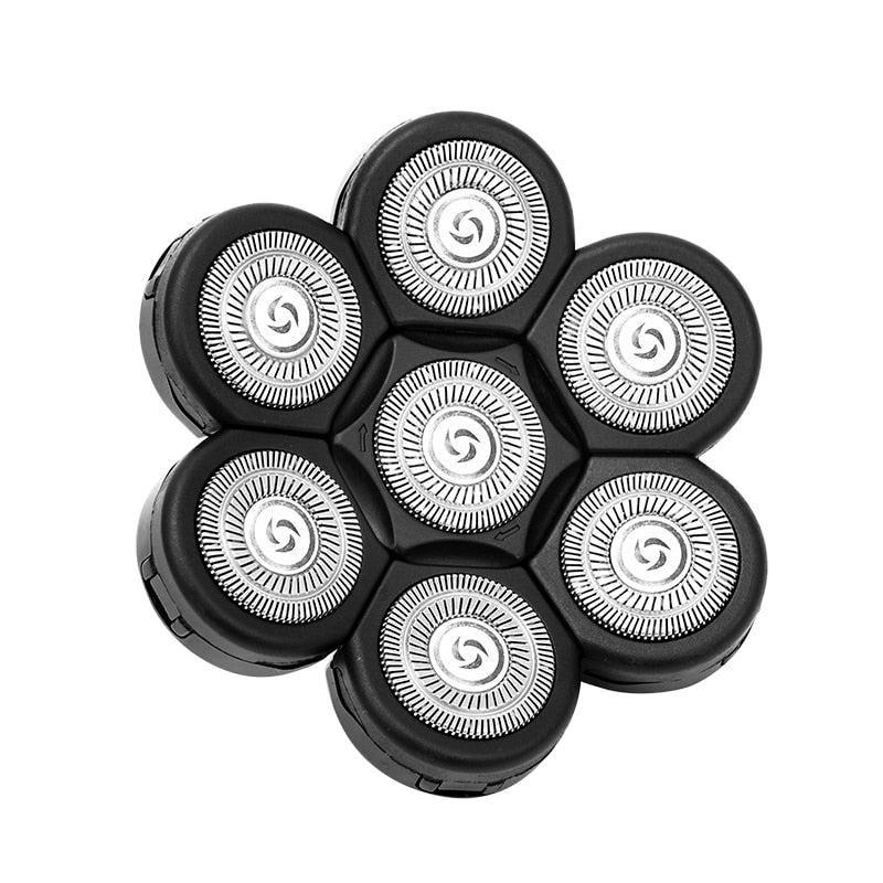 Vablee™ 7D Bald Shaver Replacement Heads | Precision Razor Blades for ...